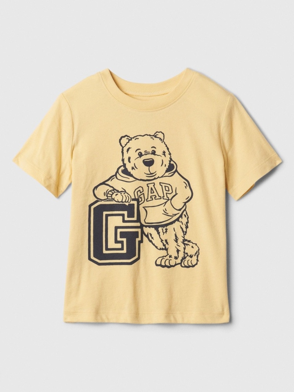 GAP Bear Pale Yellow Bear Graphic Tee